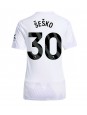 Manchester United Benjamin Sesko #30 Replika Borta Kläder Dam 2025-26 Kortärmad